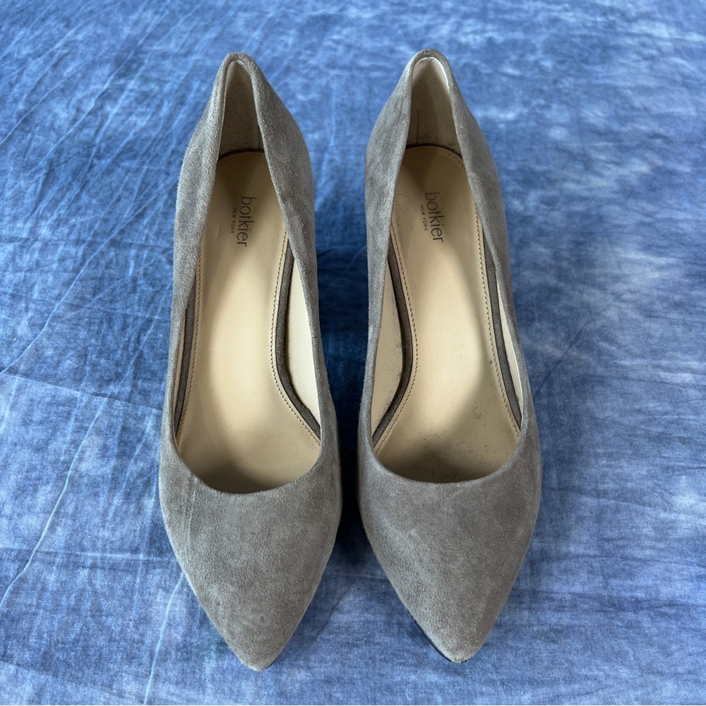 Botkier Stella Tan Suede Heels Classic Pointed-Toe Pumps Sz 7.5